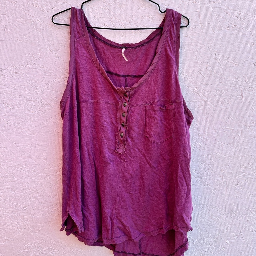Free People Love Language Solid Tank
